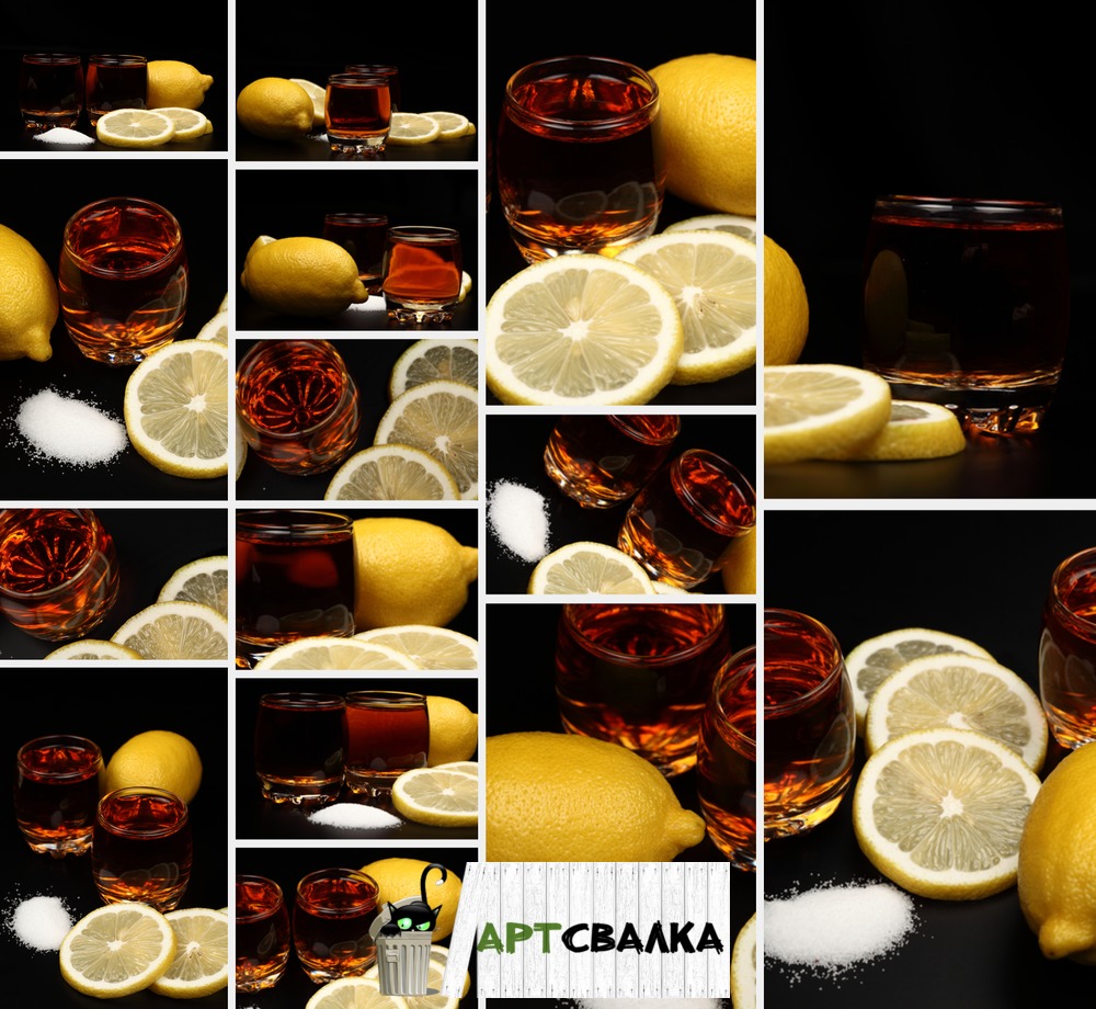 Коньяк и лимон фото. | The brandy and lemon photo.